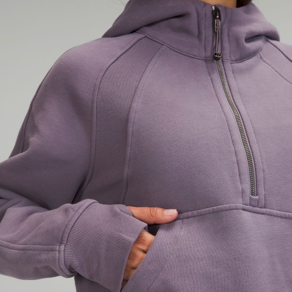Lululemon Scuba Oversized 1/2 Zip Hoodie In dusky Lavender XL/XXL, M/L, XS/S - Picture 5 of 6